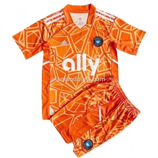 Camisola Charlotte FC Criança Equipamento Segundo 2022-2023 Manga Corta